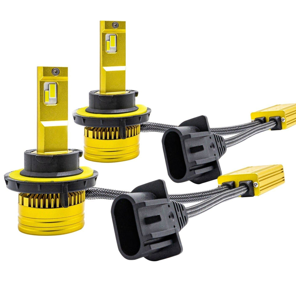 Lucas Lighting L3-H13 Headlight Bulb White LED 16K Lumens Brightness Dual Output Pair