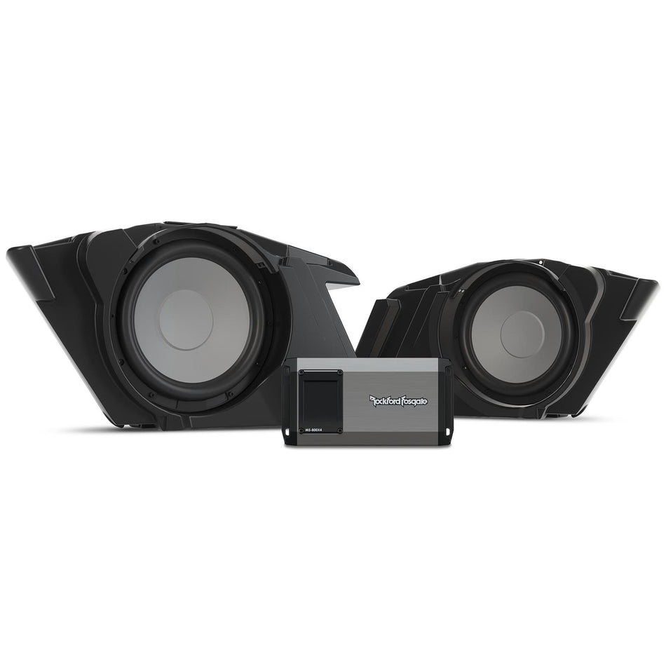 Rockford Fosgate HD14-SBSUB 10 Inch Dual Subwoofer Saddlebag Kit Compatible with HD 2014+