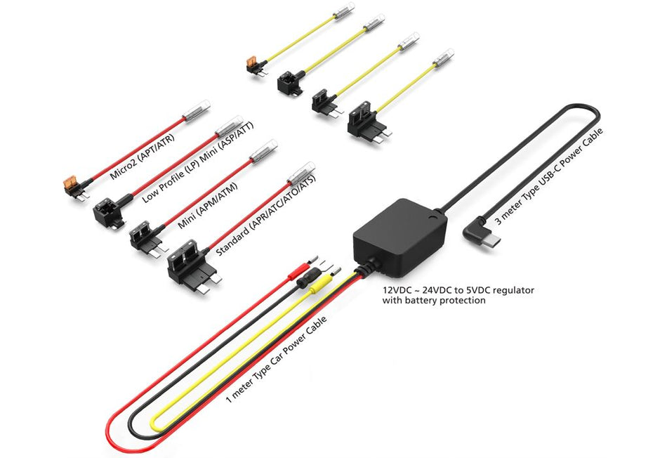 Kenwood CA-DR1130 Hard Wired Kit For Dashboard Camera Smart Parking Mode