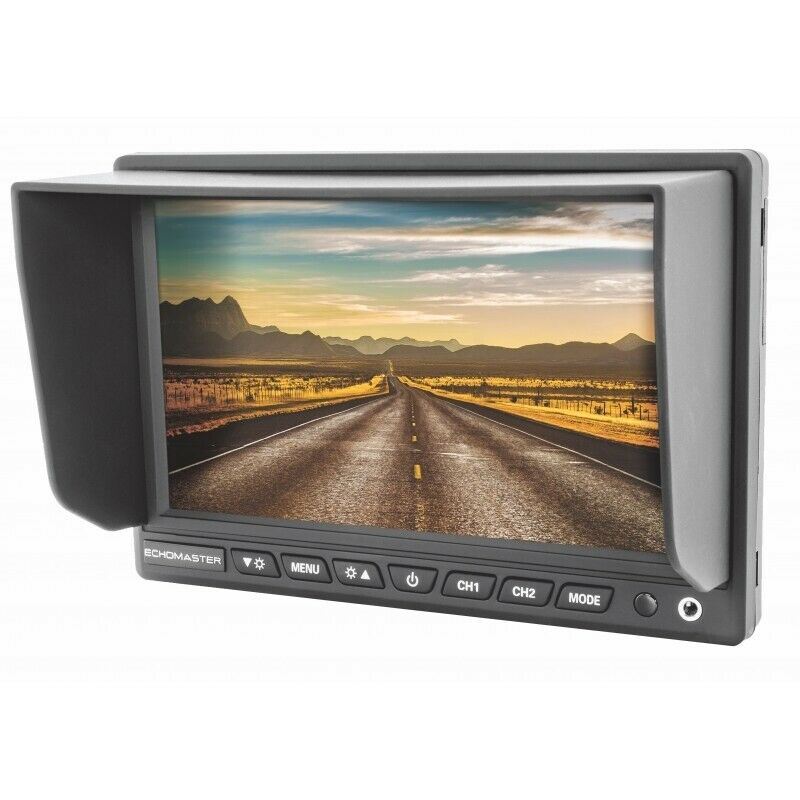 EchoMaster PMON-7022-AHD 7 Inch AHD Monitor with 2 Channel Video Inputs and Remote Control