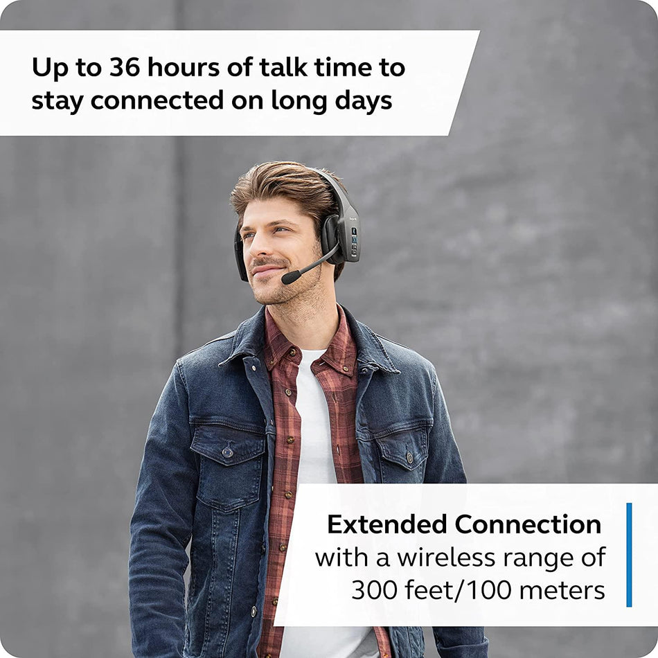 BlueParrott S650-XT 2-in-1 Convertible Wireless Headset with Active Noise Cancellation