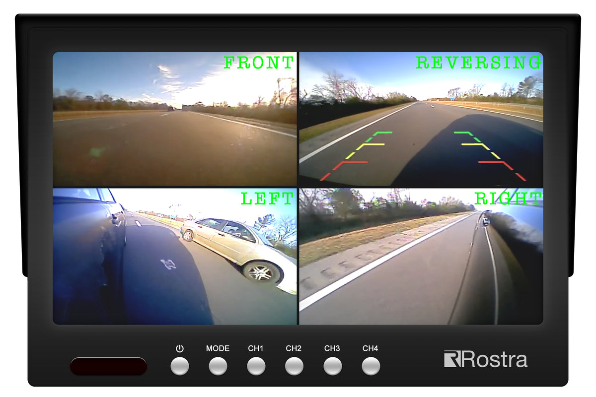 Rostra 250-8222 7" Quad-View Capable Monitor