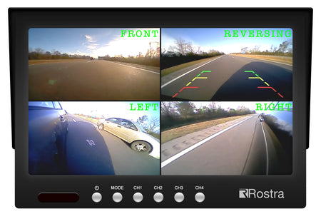 Rostra 250-8222 7" Quad-View Capable Monitor