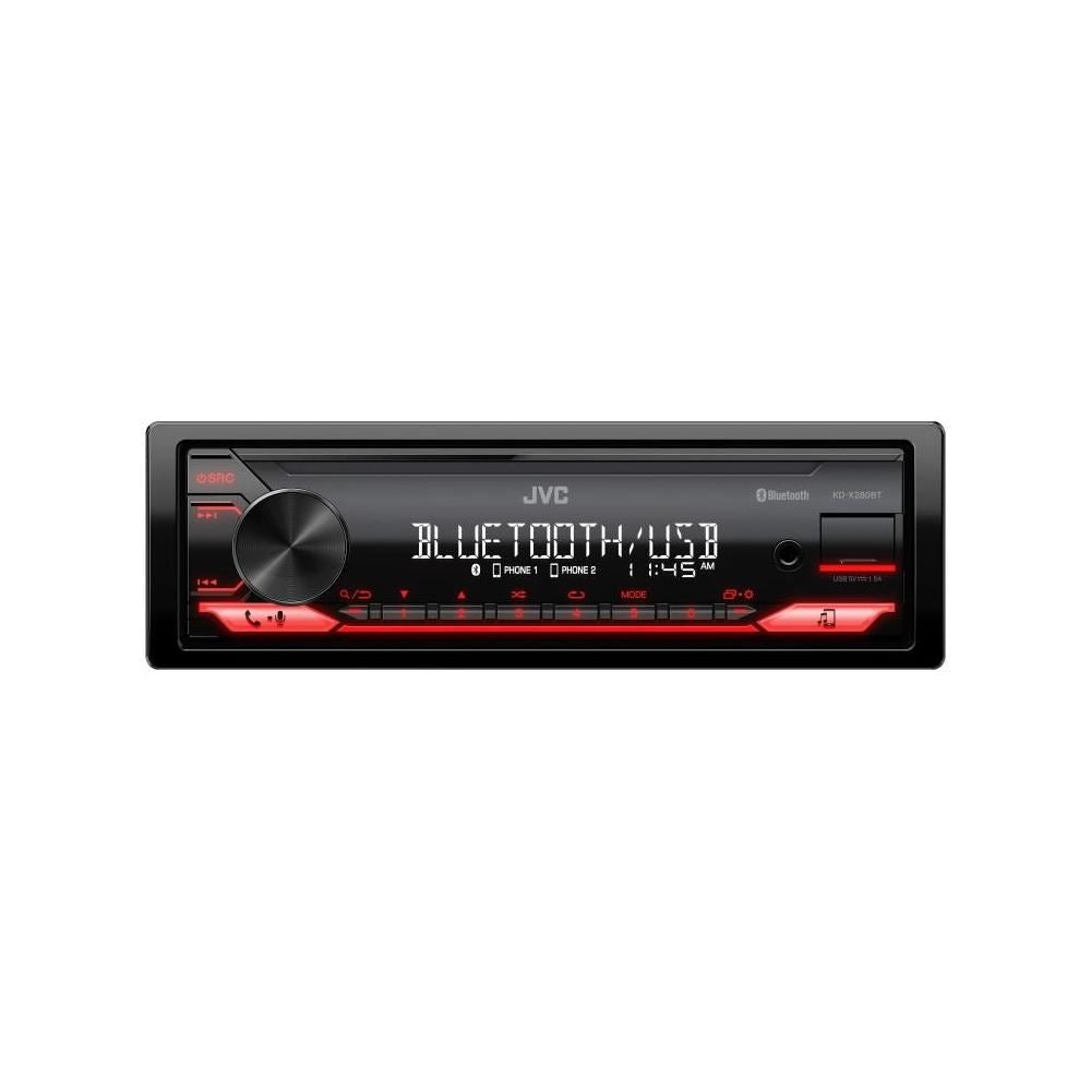 JVC KD-X280BT Digital Media Receiver Single-DIN Bluetooth AM/FM Tuner & Dual USB