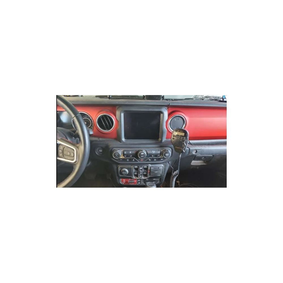 Mopar JTJLGBMount Durable Jeep JT and JL Grab Bar Mic & Two-Way CB Radio Mount
