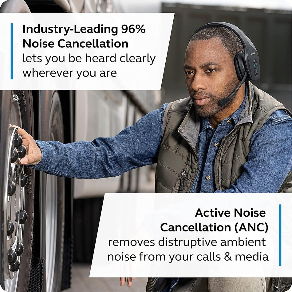 BlueParrott B650-XT Wireless Bluetooth Mono Headset with Active Noise Cancelling
