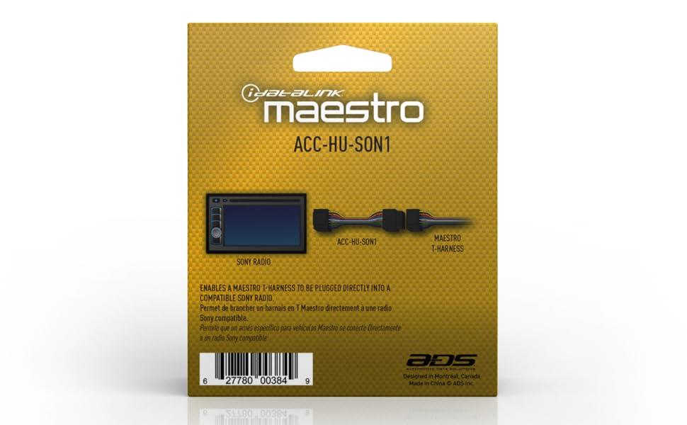 iDatalink ACC-HU-SON1 Head Unit Adapter Harness for Select Sony Car Radios