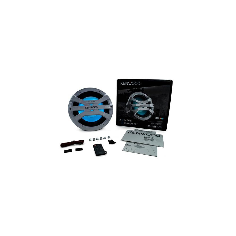 Kenwood XM1041WL Marine Subwoofer 10 Inch 1300 Watt Max Power with Illumination