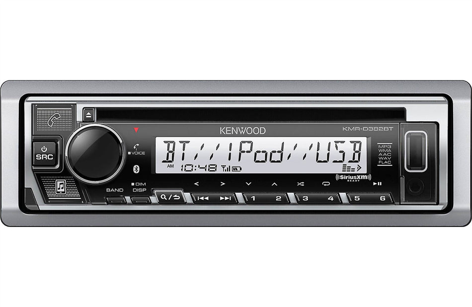 Kenwood KMR-D382BT Marine CD Receiver with Built in Bluetooth Weatherproof