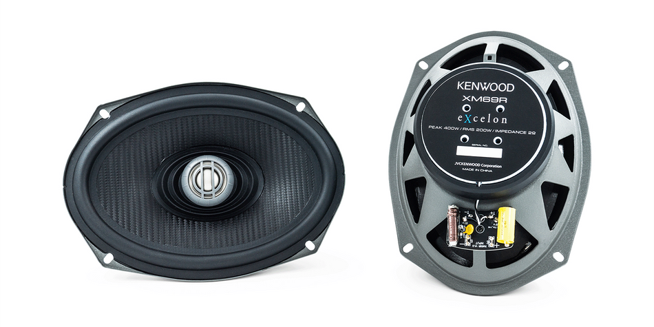 Kenwood Excelon XM69R Motorcycle Speakers 2 Way Coaxial Rear Speakers 400W