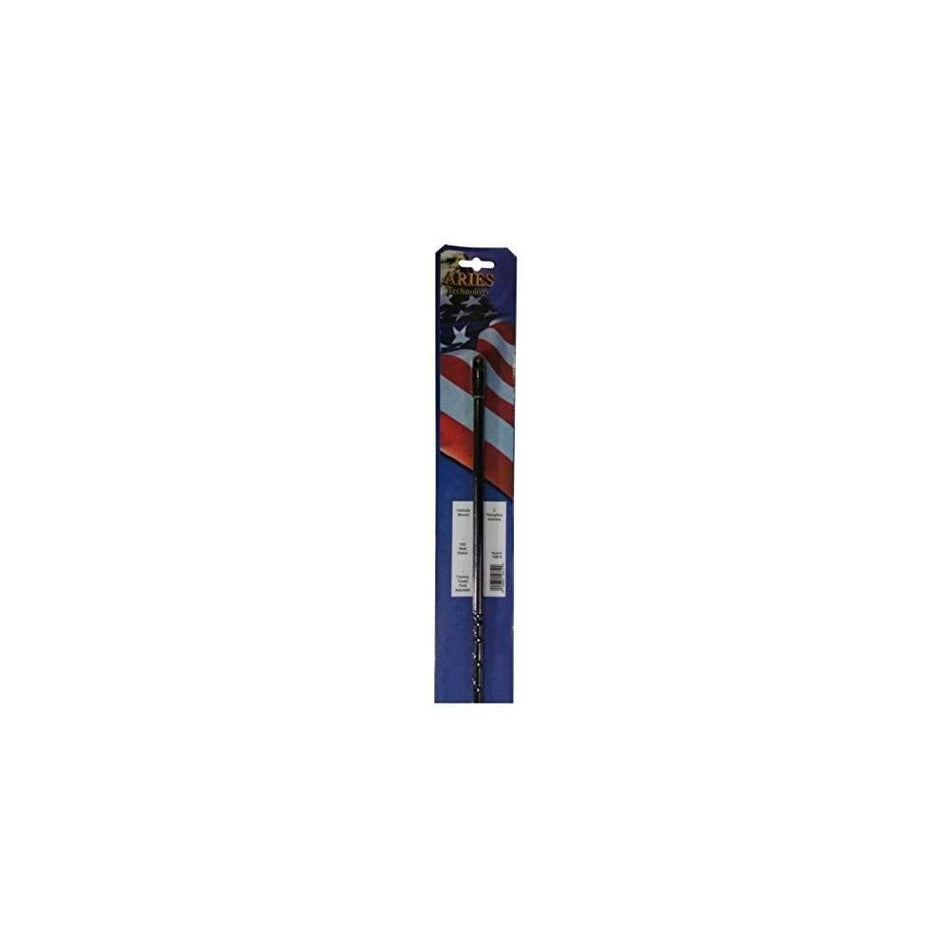 Aries 10810 Universal 3' Fiberglass Whip Antenna - Black