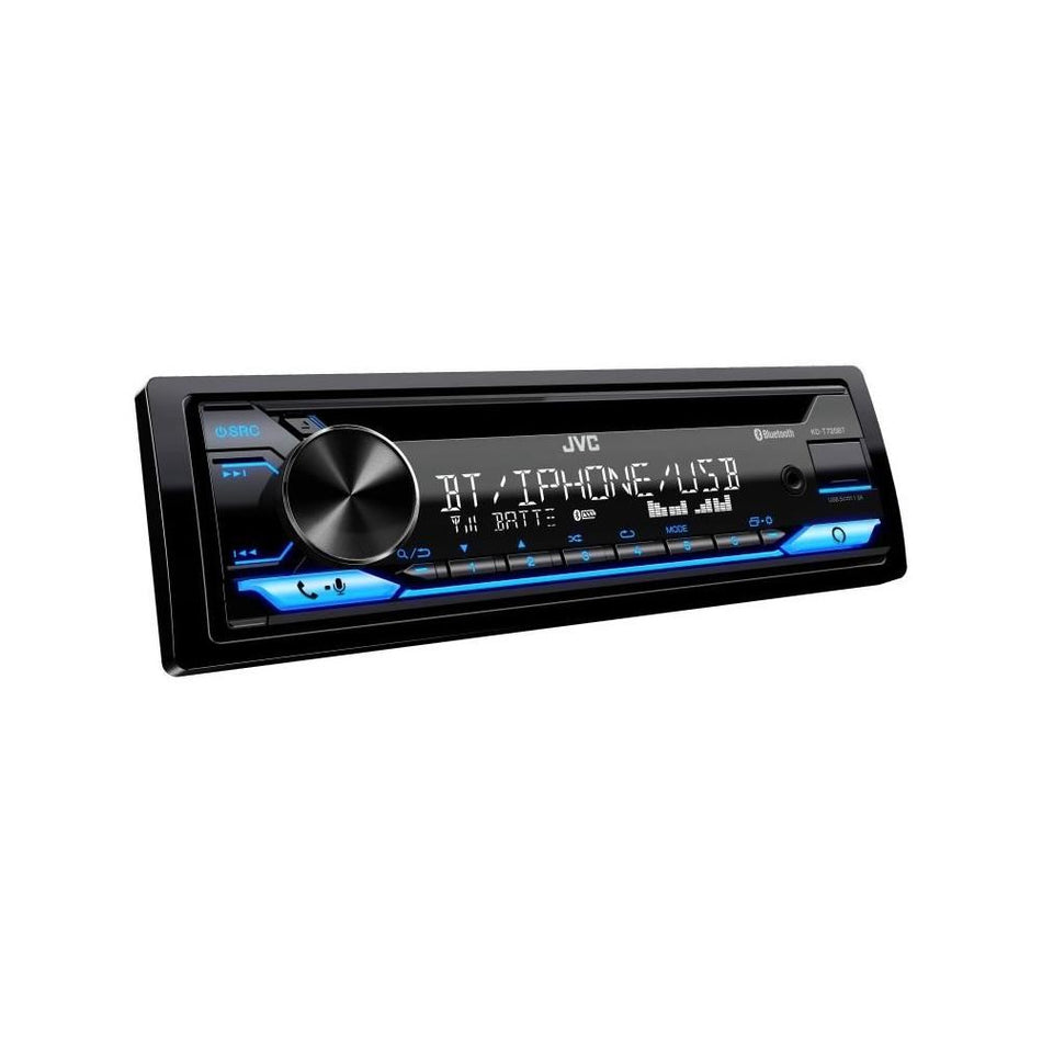 JVC KD-T720BT CD Receiver Single-DIN Built-in Amazon Alexa/Bluetooth/Dual USB