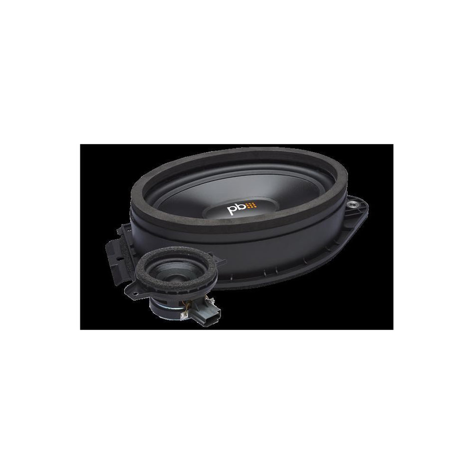 Powerbass OE69C-GM2 2-OHM OEM Replacement Component Speaker for Chevy / GMC