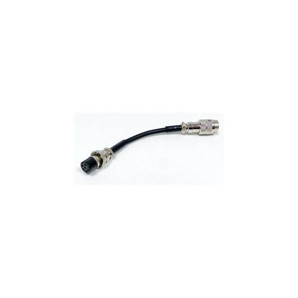 Uniden BWZG1889001 6 Pin to 4 Pin CB Radio Microphone Adapter Black
