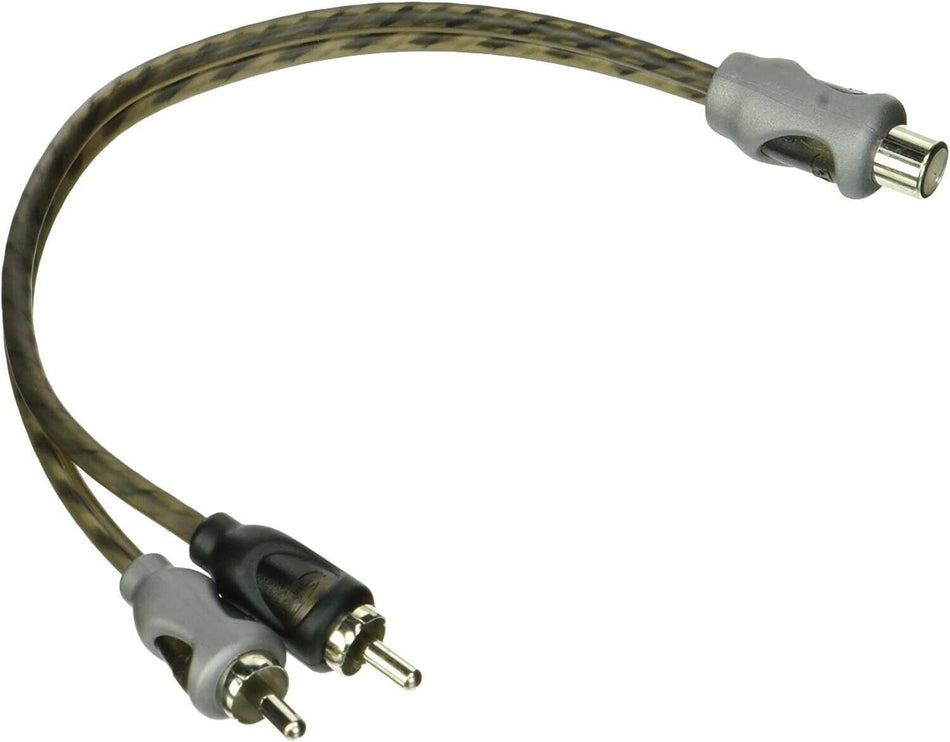 Rockford Fosgate RFIY-1F Twisted Y Adapter 1 Female 2 Male Interconnect