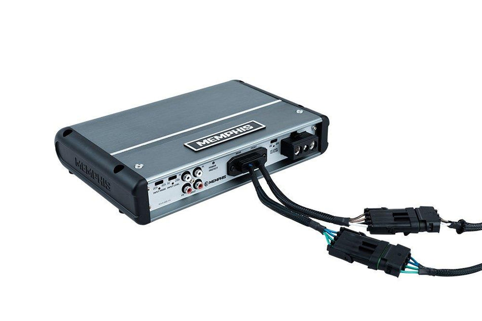Memphis Audio MM500.4V Marine Amplifier 4-Channel Class D 500W RMS Power