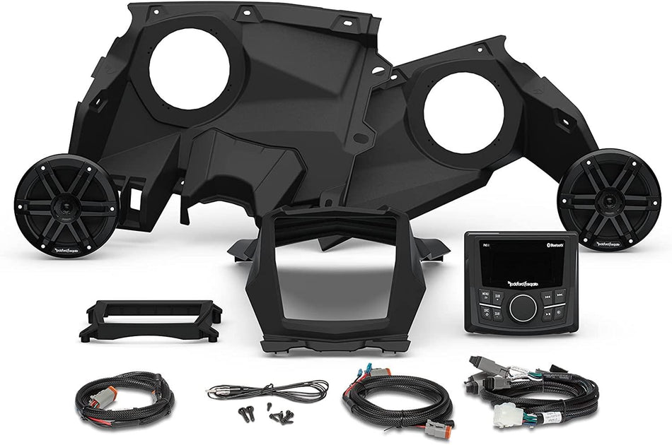 Rockford Fosgate X317-STG1 Stereo System Kit Compatible with Maverick X3 2017 +