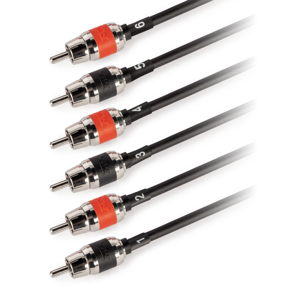 MTX TL39-6 ThunderLink 3-Series 6 Channel 9ft RCA Cable Hi-Flex OFC Wire