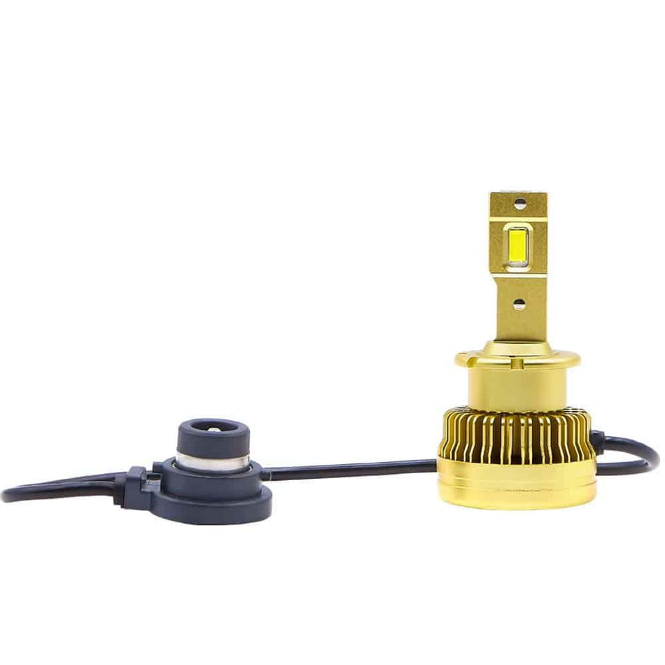 Lucas Lighting H2L-D2S Headlight Bulbs HID to LED 12K Lumens Output Per Pair Complete Replacement Kit