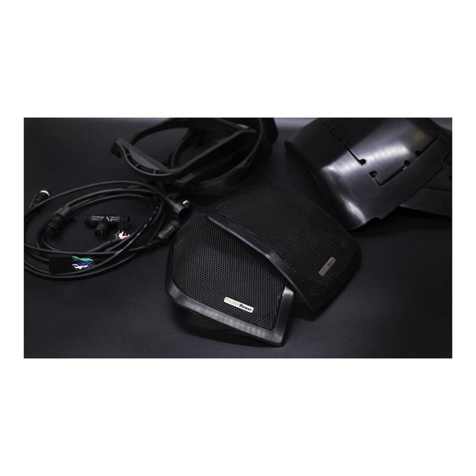 Precision Power HD13.SBS Saddlebag Speaker Installation Kit for Harley 2014+ Street, Road, Ultra Glide.