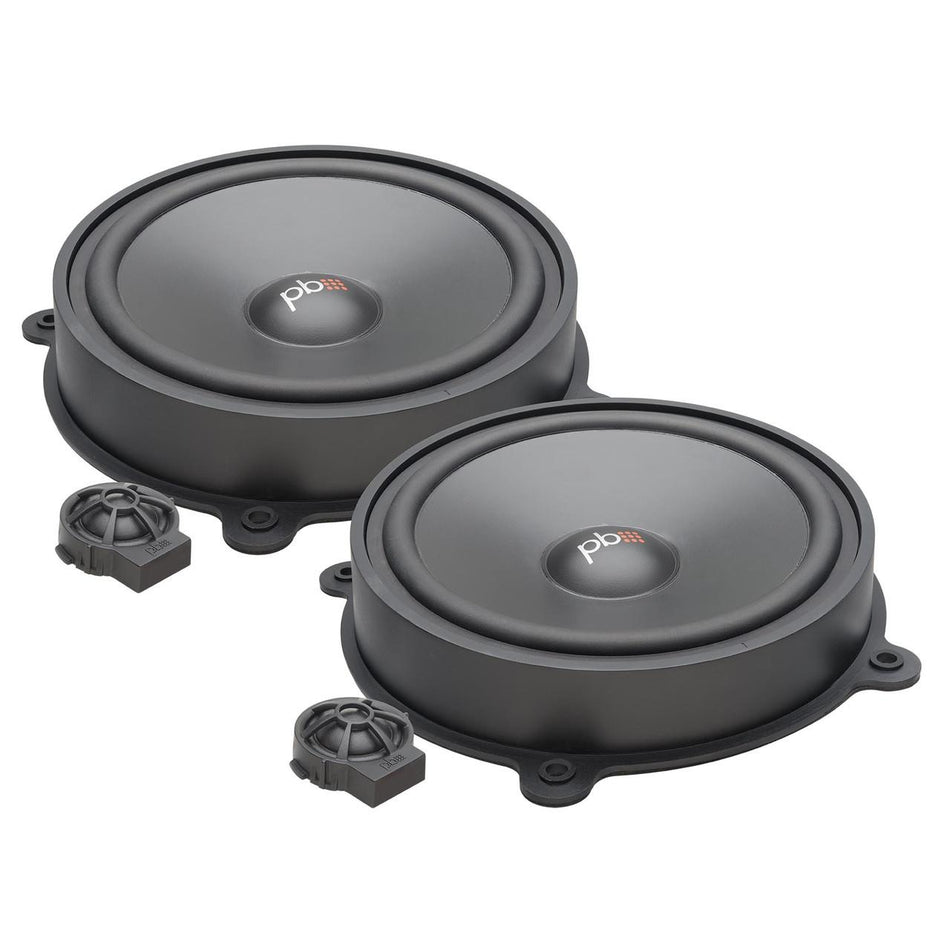 PowerBass OE8C-T3Y Replacement OEM 8" Component System 180W Peak 90W RMS