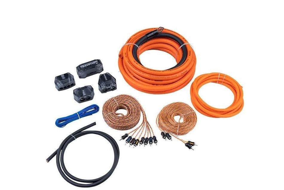 Memphis 0GKIT 0-Gauge Amplifier Installation Kit with ANL Fuse Holder & OFC Wire