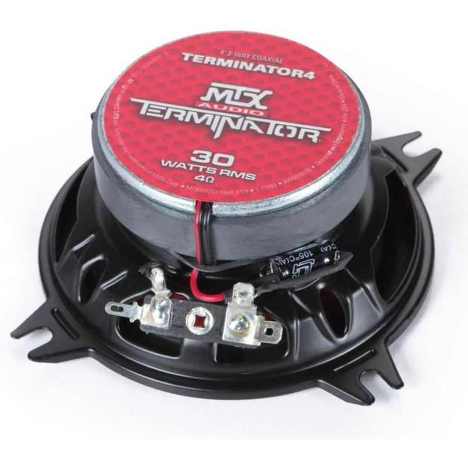 MTX TERMINATOR4 Terminator Series 4" 2-Way Coaxial Speakers 30W RMS 4-Ohm