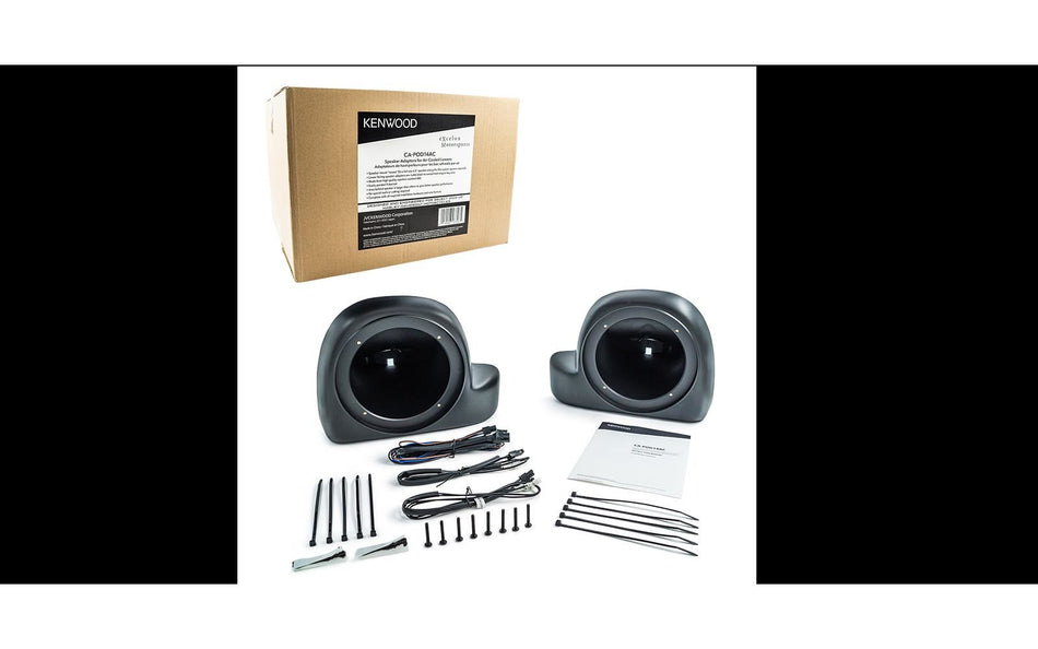 Kenwood eXcelon CA-POD14AC 6.5 Inch Lower Speaker Pods For 2014+ Harley Davidson