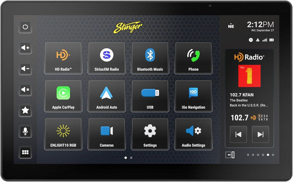 Stinger HORIZON12 IX212 Floating Multimedia Receiver 12.8" Full-HD Display