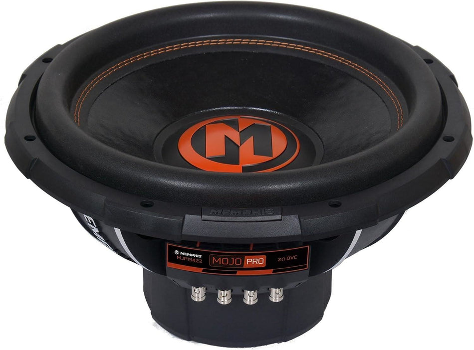 Memphis Audio MJP1522 MOJO Pro 15" Subwoofer DVC 2-Ohm 1500W Peak 750W RMS