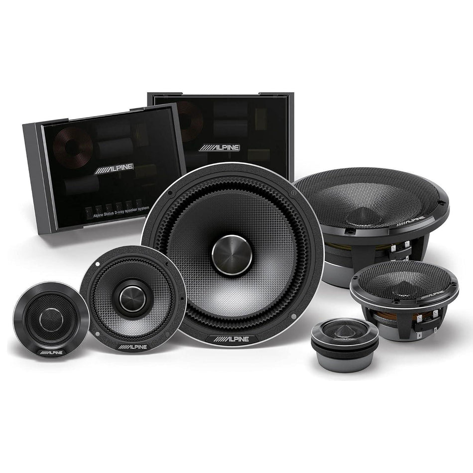 Alpine HDZ-653 Status Hi-Res 6.5" 3-Way Component Speakers 100W RMS Power