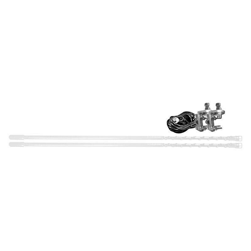 Aries 10815 Dual Antenna Mirror Mount Kit - White