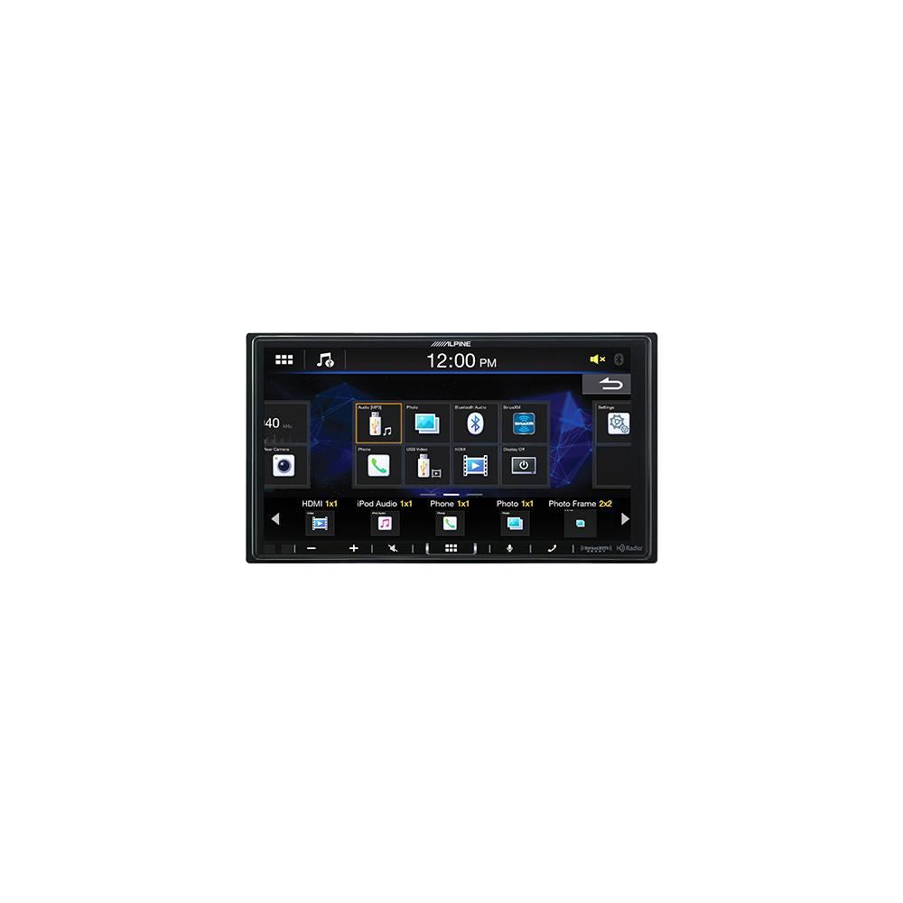 Alpine iLX-407 7" Shallow HD-Display Radio Stereo 4v Audio BT CarPlay SiriusXM