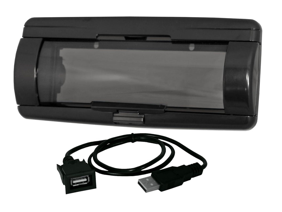 PAC MCK2000B Single DIN Marine Radio Cover with Retractable Door for Boats