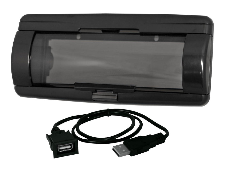 PAC MCK2000B Single DIN Marine Radio Cover with Retractable Door for Boats