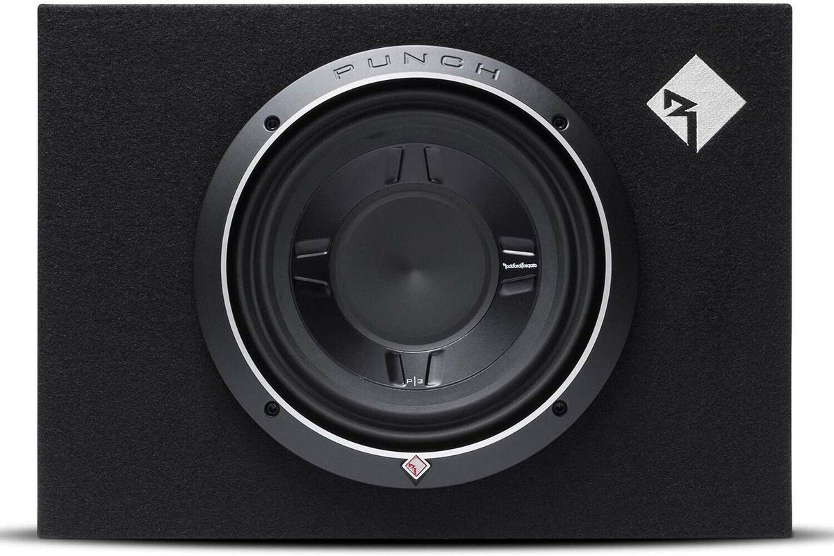 Rockford Fosgate P3S-1X10 Punch Single 10 Inch Shallow Subwoofer Loaded Enclosure