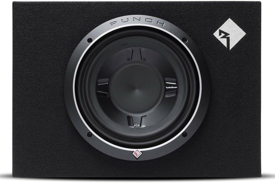 Rockford Fosgate P3S-1X10 Punch Single 10 Inch Shallow Subwoofer Loaded Enclosure