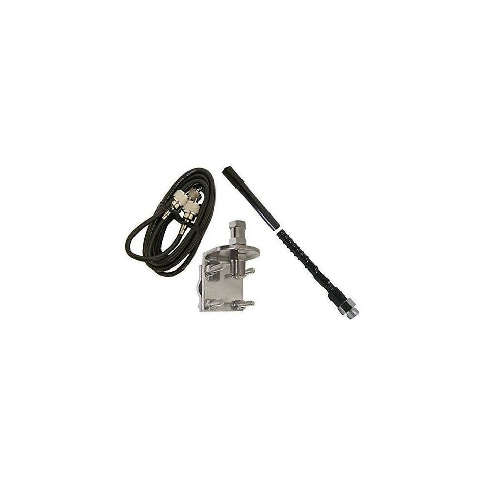 ProComm HSS995-3B 3 Feet Single 50 Ohm Fiberglass CB Antenna Kit Black