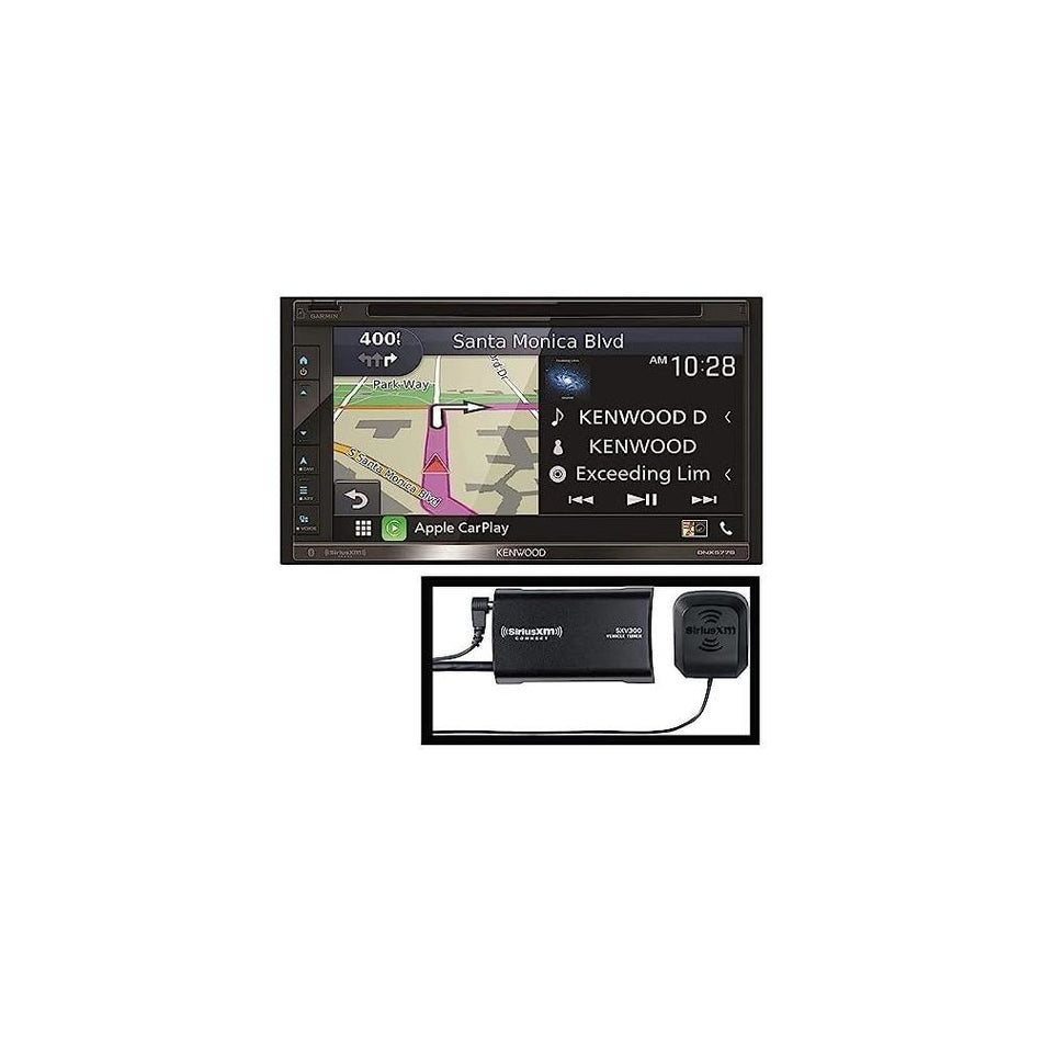 Kenwood DNX577-SXM Product Bundle DNX577S Navigation Receiver & SXV300V1 Connect Vehicle Tuner