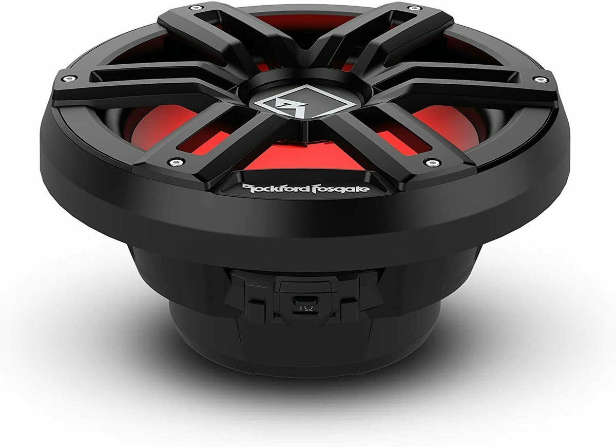 Rockford Fosgate M2D2-12SB Color Optix 12 Inch DVC 2 Ohm Multicolor LED Marine Subwoofer