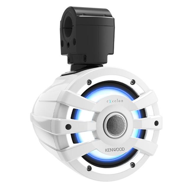 Kenwood XM65TWL 6.5" 2-Way Marine Tower Speaker Pod with RGB LED 75W RMS Power