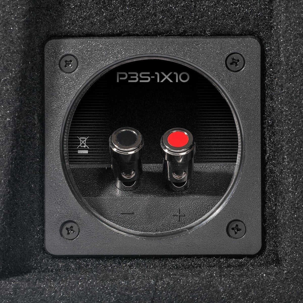 Rockford Fosgate P3S-1X10 Punch Single 10 Inch Shallow Subwoofer Loaded Enclosure