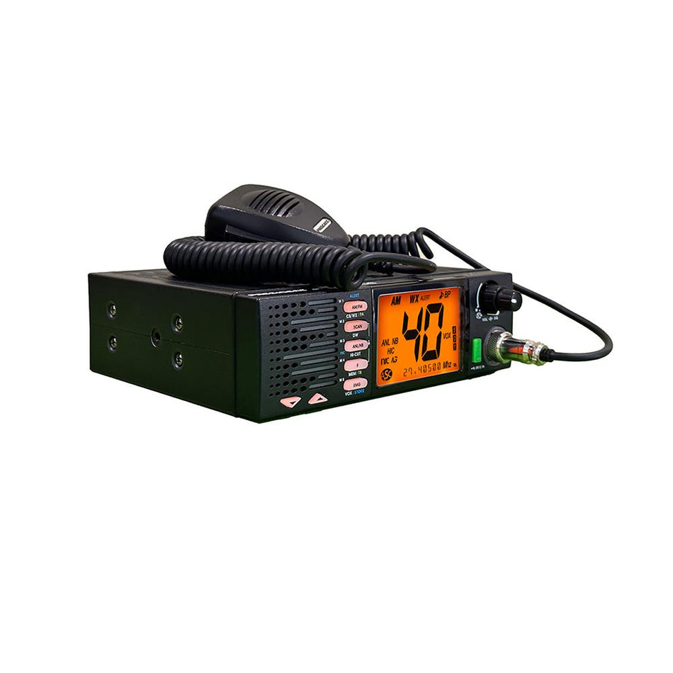 President JFK III Compact CB Radio FCC 40 AM/FM Channels with LCD Display