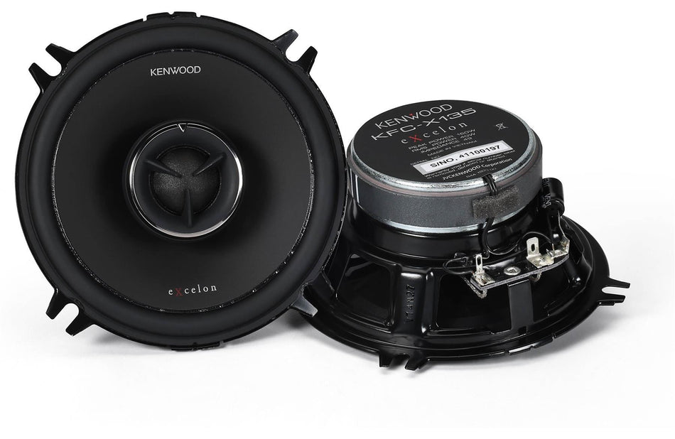 Kenwood KFC-X135 Excelon Series 5.25" 2-Way Speaker 160W Peak 40W RMS Pair