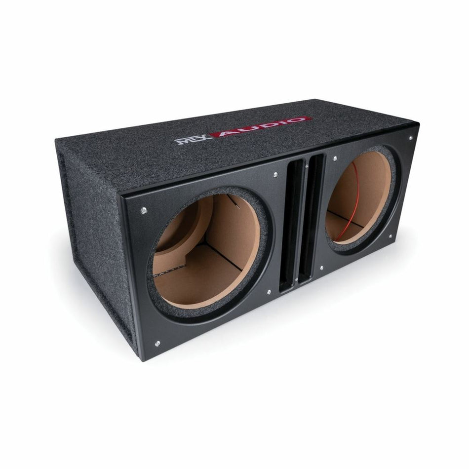 MTX SLH12X2 12" Sledgehammer Unloaded Enclosure Box For Dual Round Subwoofer