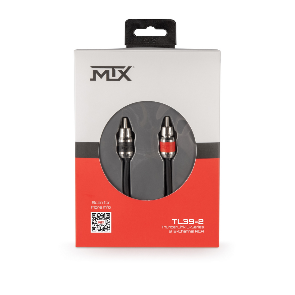 MTX TL39-2 ThunderLink 3-Series 2 Channel 9ft RCA Cable Hi-Flex OFC Wire