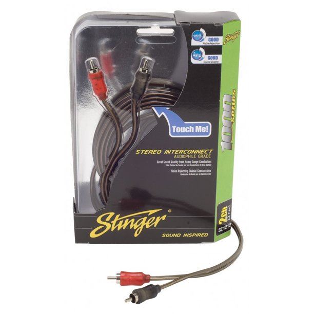 Stinger SI121.5 2 Channel Audiophile Grade RCA Stereo Interconnect Cable