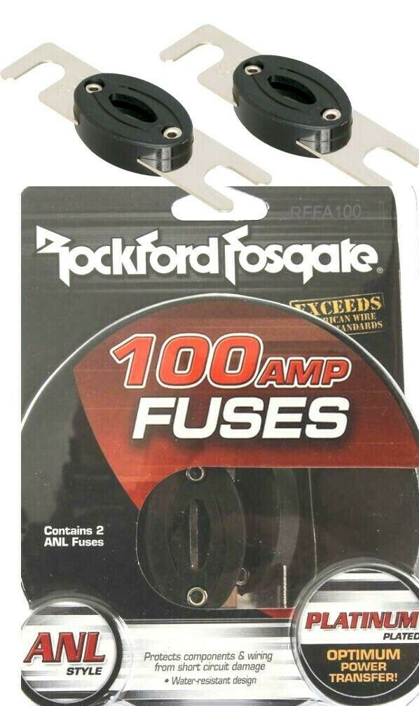 Rockford Fosgate RFFA100 100 Amp ANL Fuse Two Pack Platinum Plated