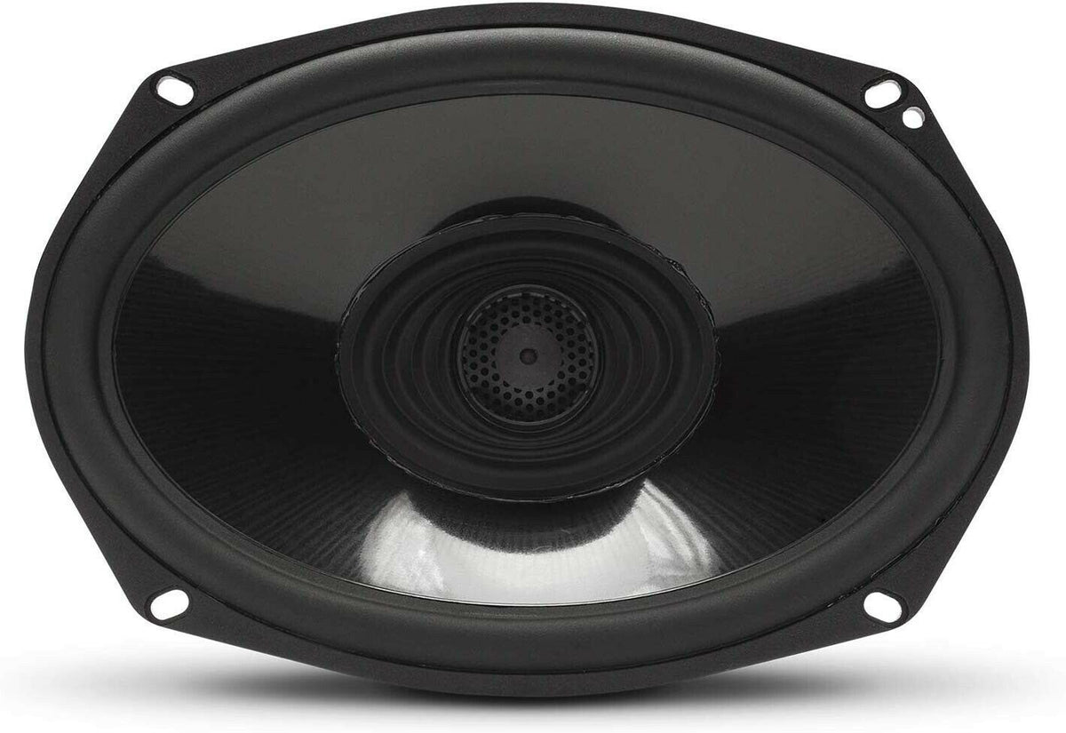 Rockford Fosgate TMS69 6x9 Inch Speakers Saddle Bag Lids Compatible with Harley Motorcycle