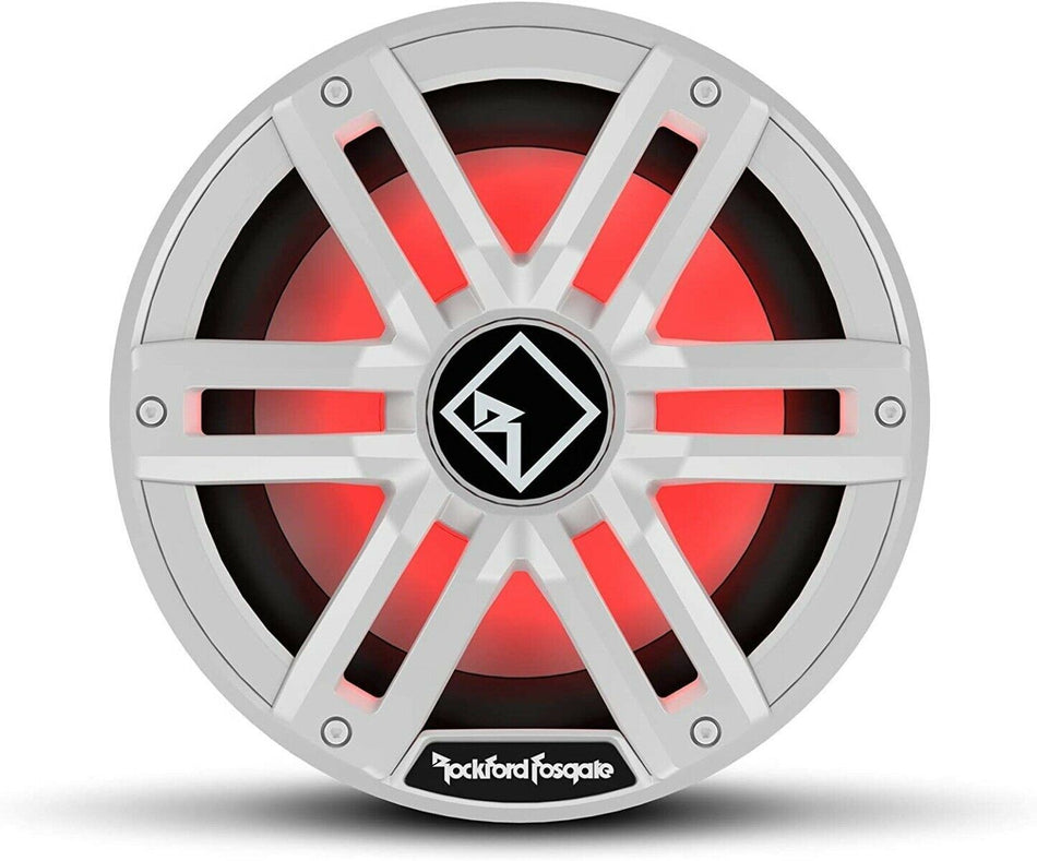 Rockford Fosgate M2D4-10S Color Optix 10 Inch DVC 4 Ohm Multicolor LED Marine Subwoofer